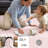 Washable Area Rug Rainbow Striped Non Slip Pink Carpet  for Nursery Baby Room Bedroom -1201304609-1201820037