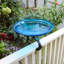 Bain d'oiseaux en verre craquelé avec support sur rail-64543474-64543478