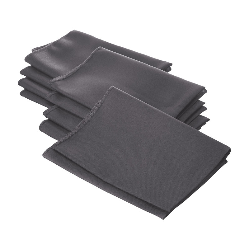 Serviette Fisher, Gris anthracite, Ensemble de 10