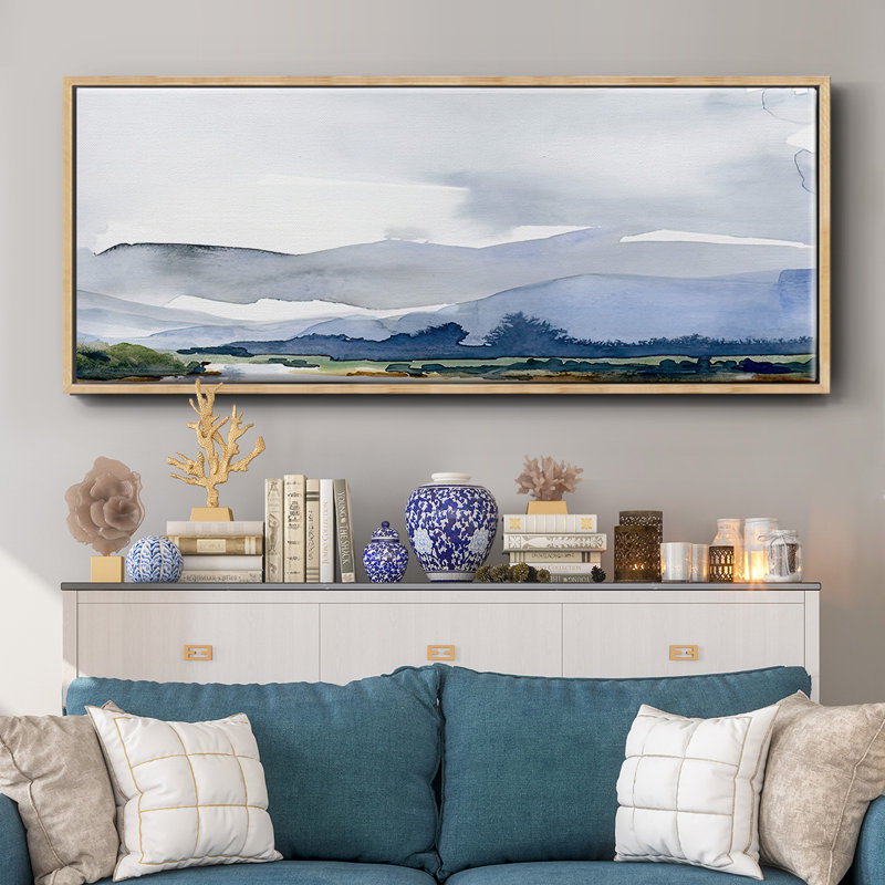 Blue Ridge I- Framed Canvas