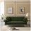 Canapé-lit futon de 70,1 po, canapé-lit double convertible avec accoudoirs rabattables pour les salons et les petits espaces