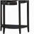 Black Console Table with Bottom Shelf