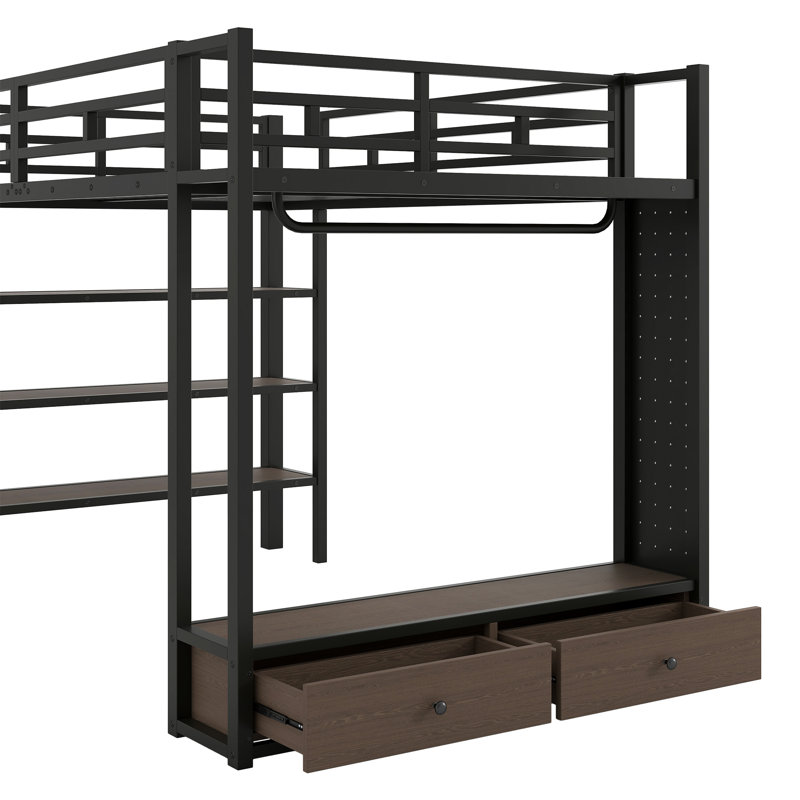 European Double (140 X 200 Cm) Bed Frame, Black