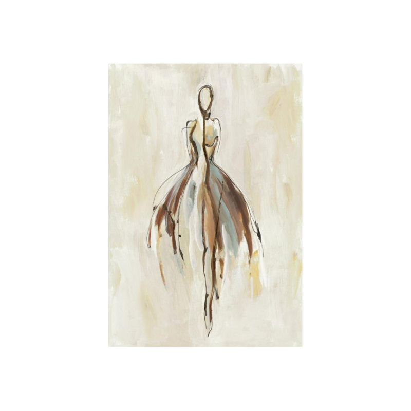Beau Monde I Print by Elena Carlie, Image Brush Gel, 69" H x 47" W