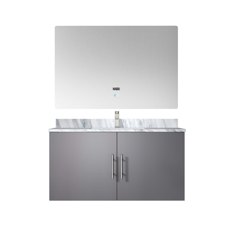 Bath Vanity With Faucet Set And LED Mirror