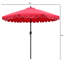 Parasol de patio festonné 9 pi Ogunoust-548916046