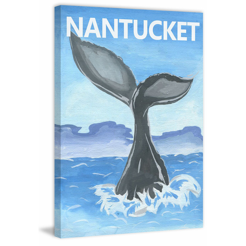 Whale's Tale - Painting, 46cm H x 30cm W, Wrapped Canvas