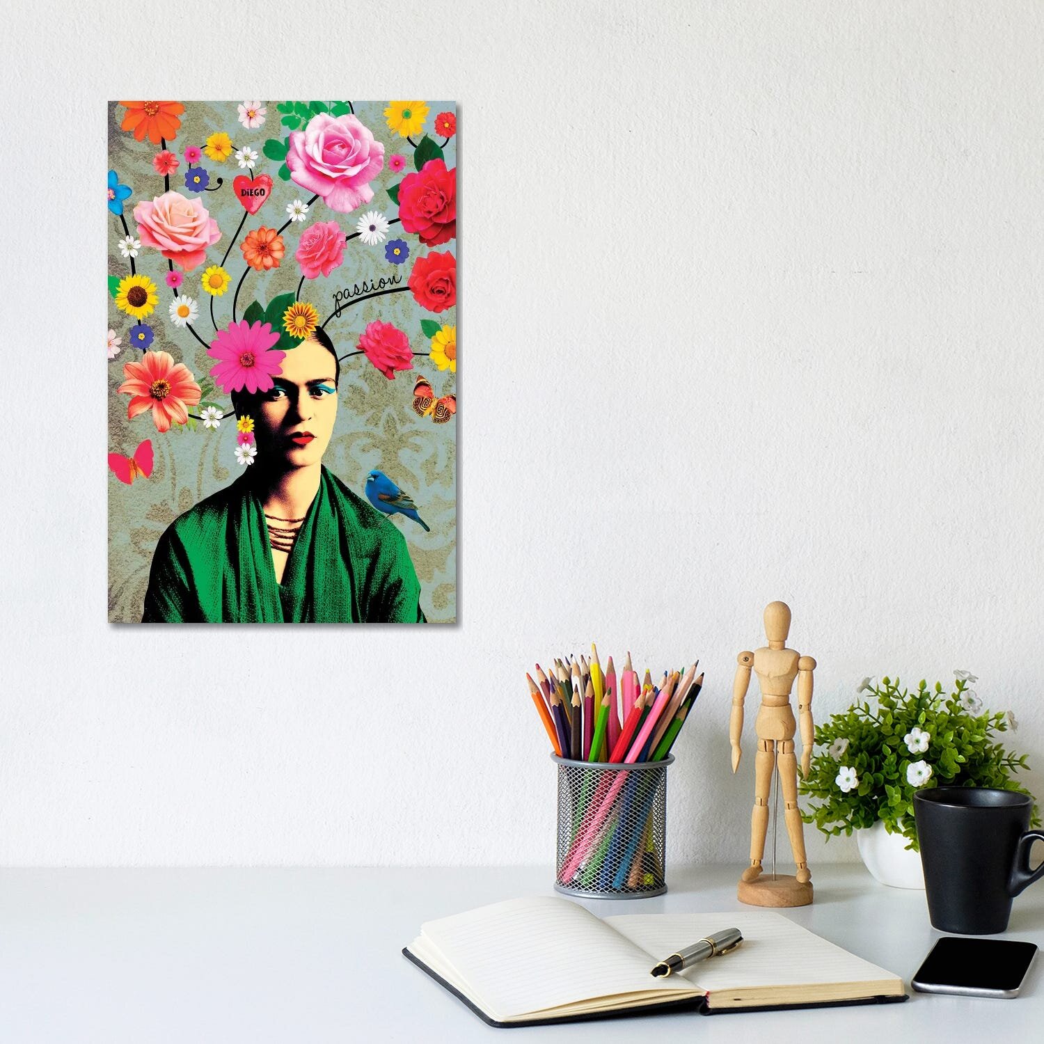 Sunshine Frida Kahlo print by Mark Ashkenazi