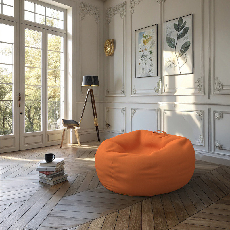 Sunbrella Bean Bag Lounger Cover (Bag Only), 61.0cm H x 61.0cm W x 88.9cm D, Canvas Tangerine