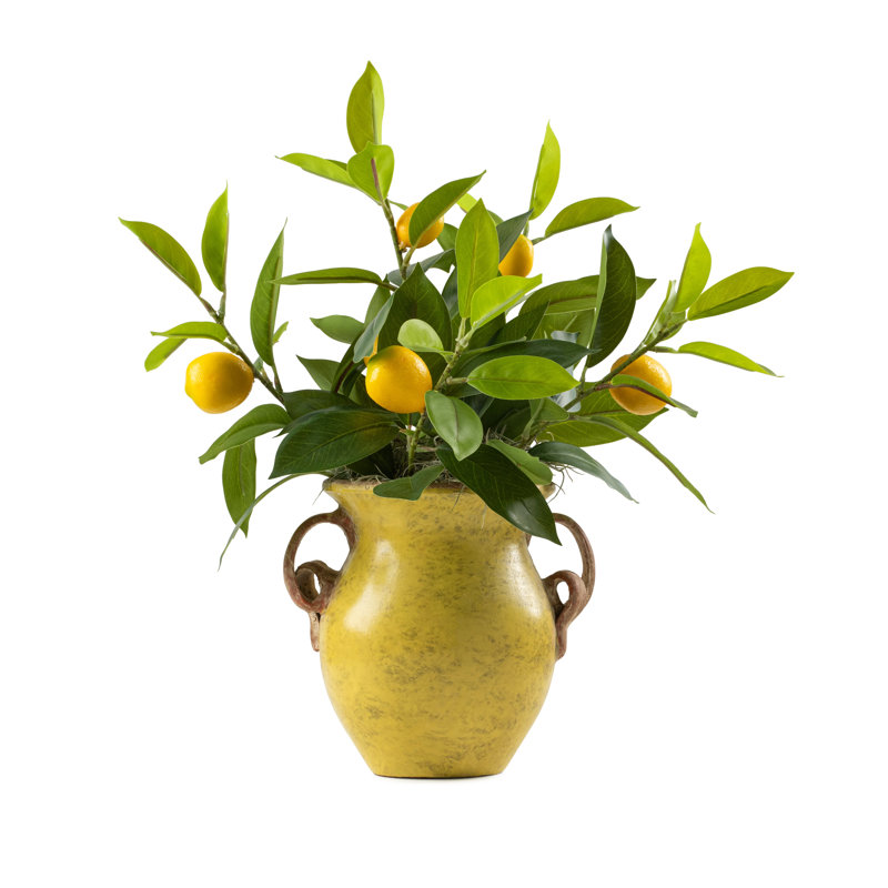 Faux Fruit and Greenery Arrangement