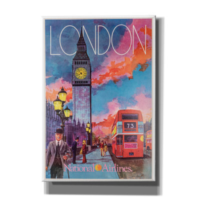 Winston Porter " National Airlines 1965 Bill Simon London " by Vintage Posters