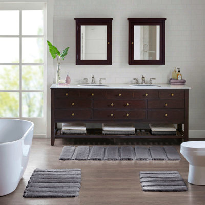 Tapis de salle de bain moderne absorbant et antidérapant