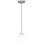 Sirkka 1-Light Brushed Nickel Mini Pendant Light-1098971253