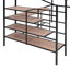 Lit mezzanine en métal avec bureau et échelle de rangement latérale-1647510365