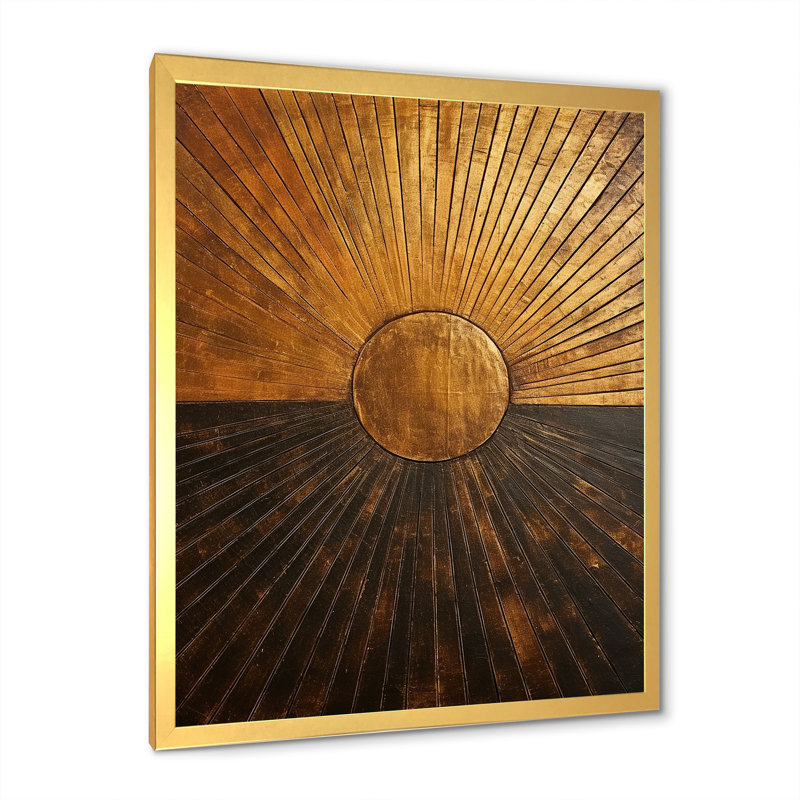 «Bronze Brilliance Symetry IV - Abstract Shapes», reproduction sur toile encadrée, H 32 po x l 24 po x P 1 po