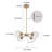 Luta 4-Light Glass Semi Flush Mount