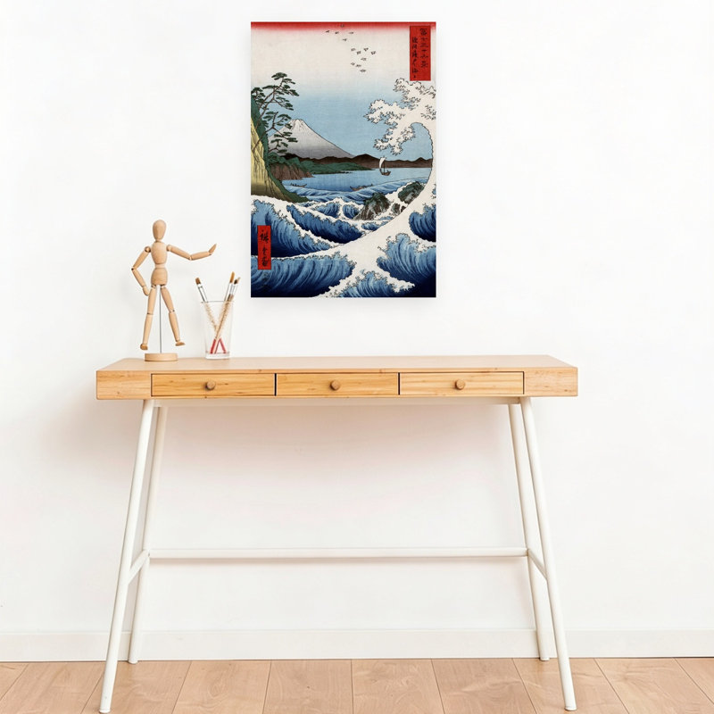 Suruga Satta Kaijo Classic Abstract Coastal Landscape Wall Art Print 1 Piece Wrapped Canvas Wall Art, 45.72cm H x 30.48cm W