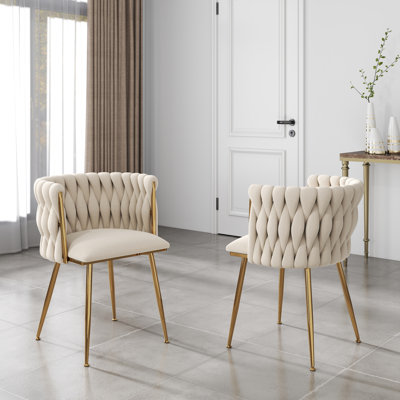 Velvet Woven Dining Chair