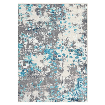 Tapis moderne et coloré abstrait, tapis lavable pour chambre à coucher et salon