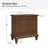 Talona 29'' W Transitional Carved 3 - Drawer End Table with Built-In Outlets and Solid Wood Legs-99359984