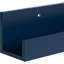 Ensemble de 2 tablettes murales flottantes en bois Levie, bleu marine