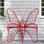 Banc de jardin en métal moulé Modern Butterfly