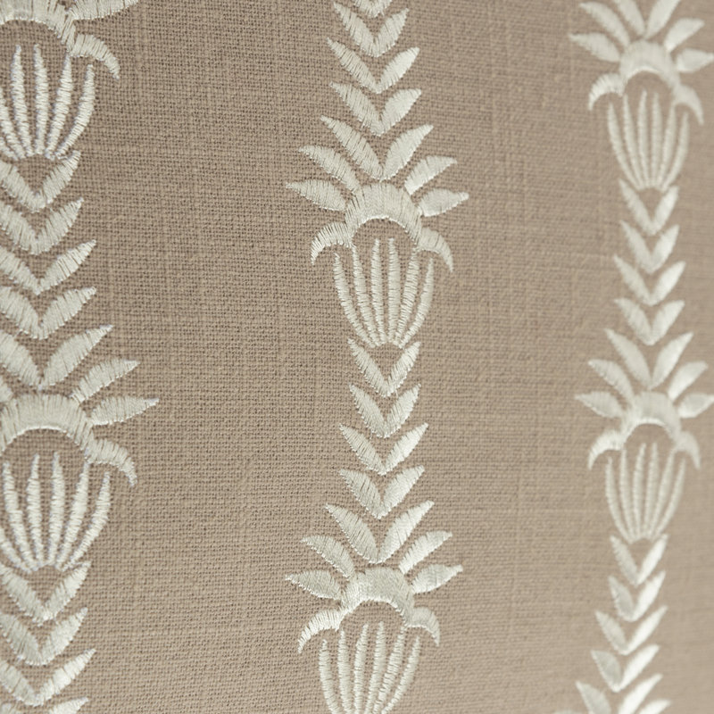 Tasha Striped Square Throw Pillow, Taupe