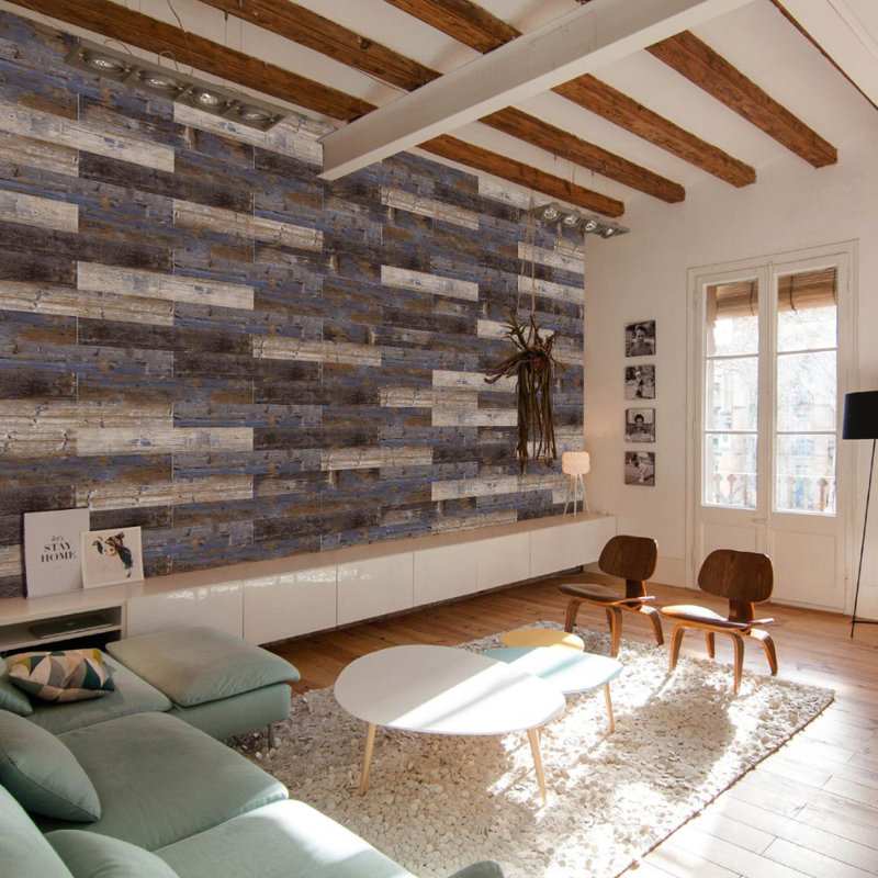 Colors Glue Down Floor and Wall DIY Multi-Tonal Style 6" x 36" x 2mm Luxury Vinyl Plank, Samba