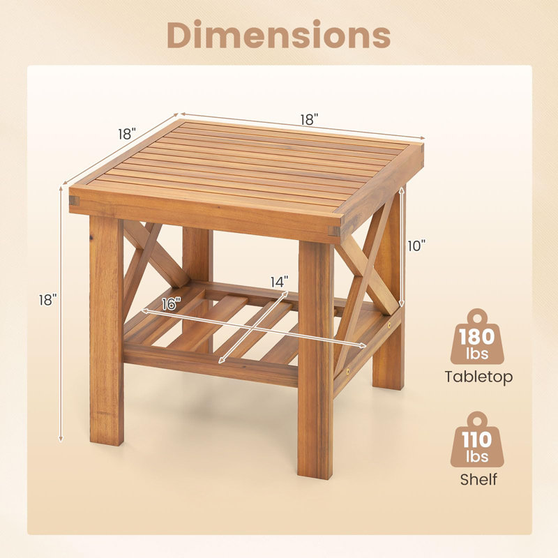 Table d'appoint d'extérieur
