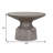Anterrion 24" Wide Round Pedestal Coffee Table in Grey Concrete