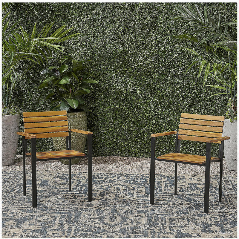 Chaise en bois et métal Laris