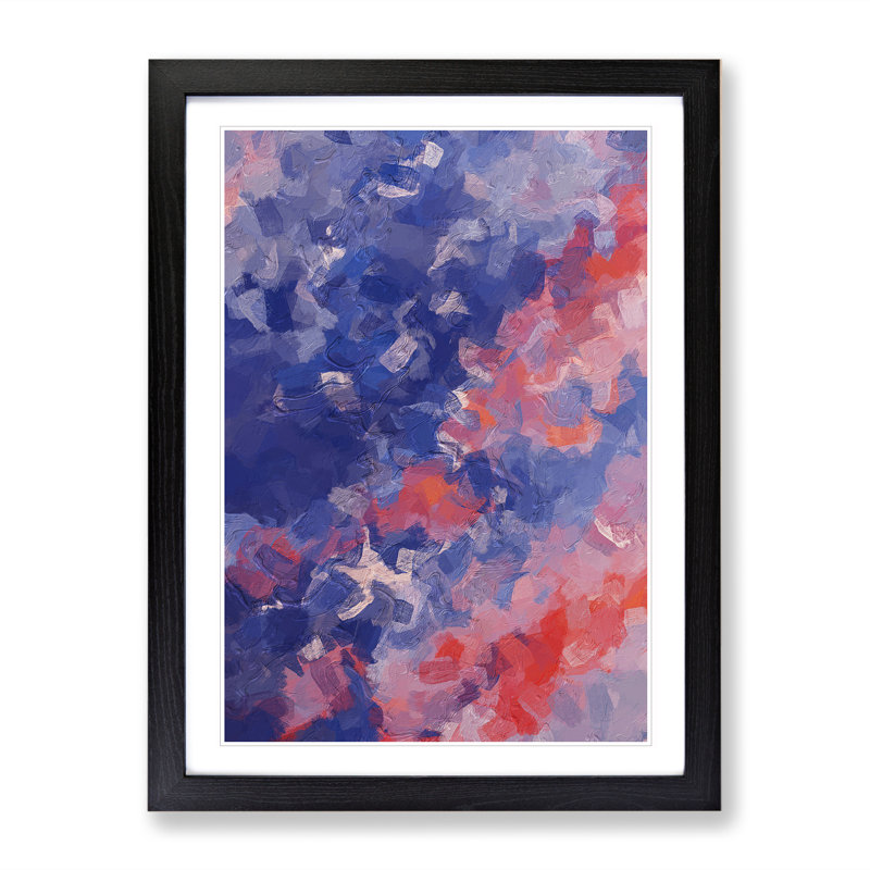 Announce The Truth - Single Picture Frame Painting, 46cm H x 34cm W x 2cm D, Black