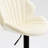 2 Bar Stools In Cream, Adjustable With Back And Foot Rest, Suited For Kitchen Pub Counter Heights Footrest Supplied, Meeting Requirements Of Height Users