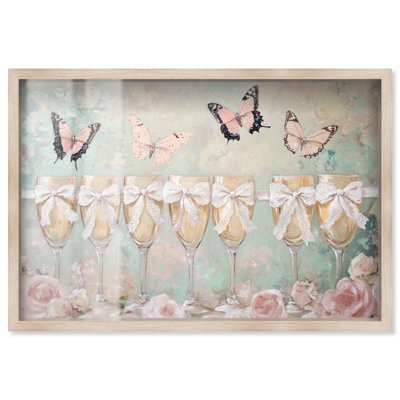 "Champagne Mint" et "Pink Glass", impression sur toile par Art Remedy