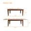 71-106 "Mid Century Table de salle à manger extensible pour 6-10, table de cuisine en bois brun pour la salle à manger-1185595384