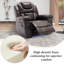 Fauteuil inclinable manuel standard en similicuir de 39,8 po Kodan