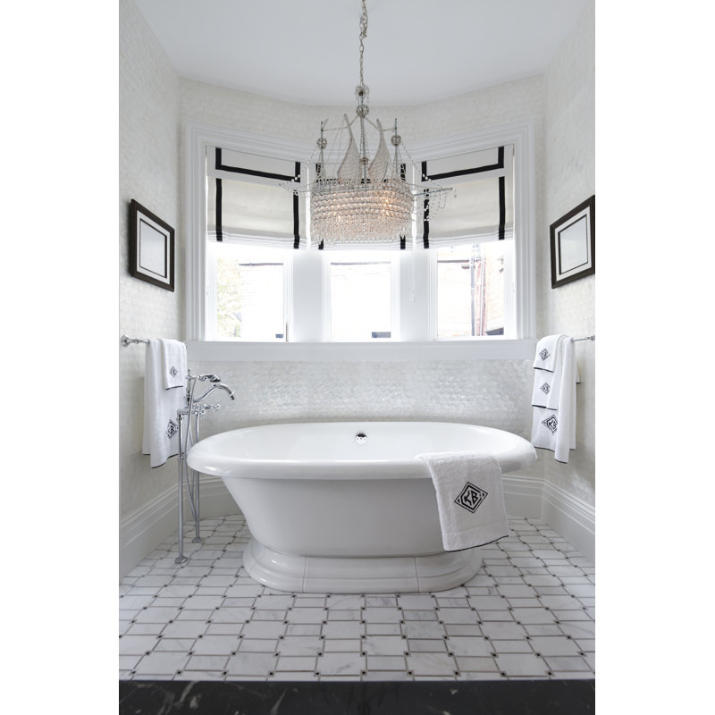 Vintage 1.5" Leg Tub Drain with Overflow, Vibrant Polished Nickel
