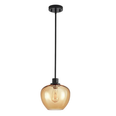1-Light 16.14" Abstract Integrated LED Pendant Light