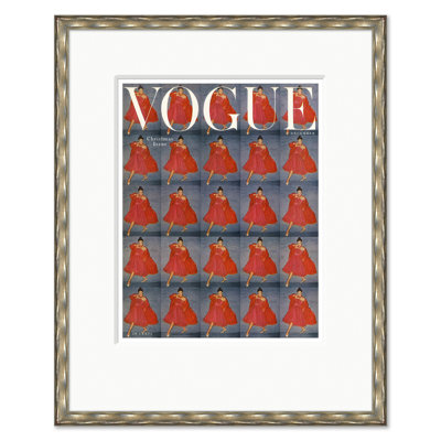Vogue Cover, "Woman Wearing Red", Clifford Coffin, December 1, 1954