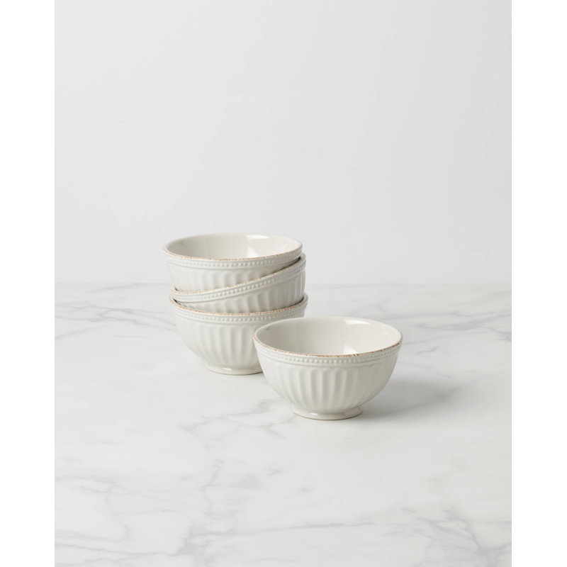 French Perle Groove All-Purpose Bowls, Set Of 4