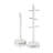 Swan SWKA18537BLK Serenity Towel Pole and Mug Tree Set with Smooth Matt Finish, Stainless Steel Accents and Non-Slip Bases, Black-114165502