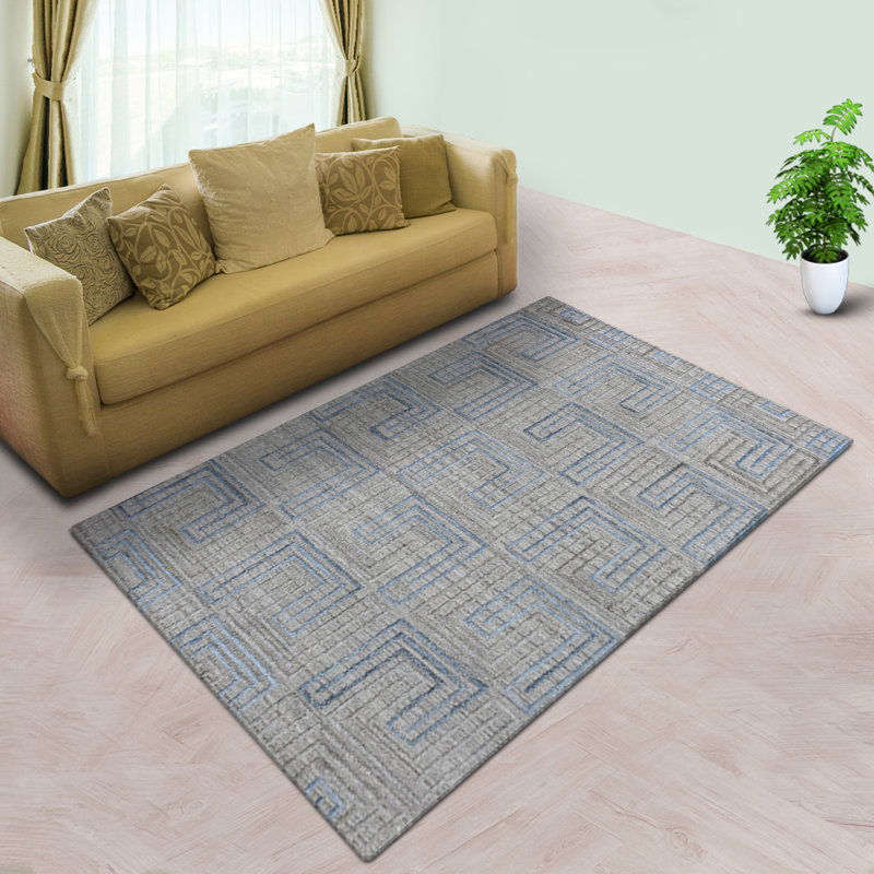 Hand Woven Overtufted Kilim Geometric Polypropylene Ivory Multicolor, Area Rugs, Rectangle 4'x6'