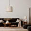 Ibiza Linen Drum Lamp Shade-604013874-604013828