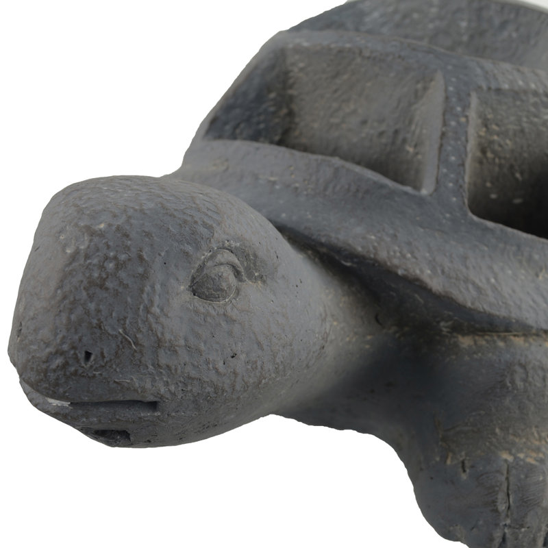 Sabina TORTOISE Planter 15cm Blue Iron Effect
