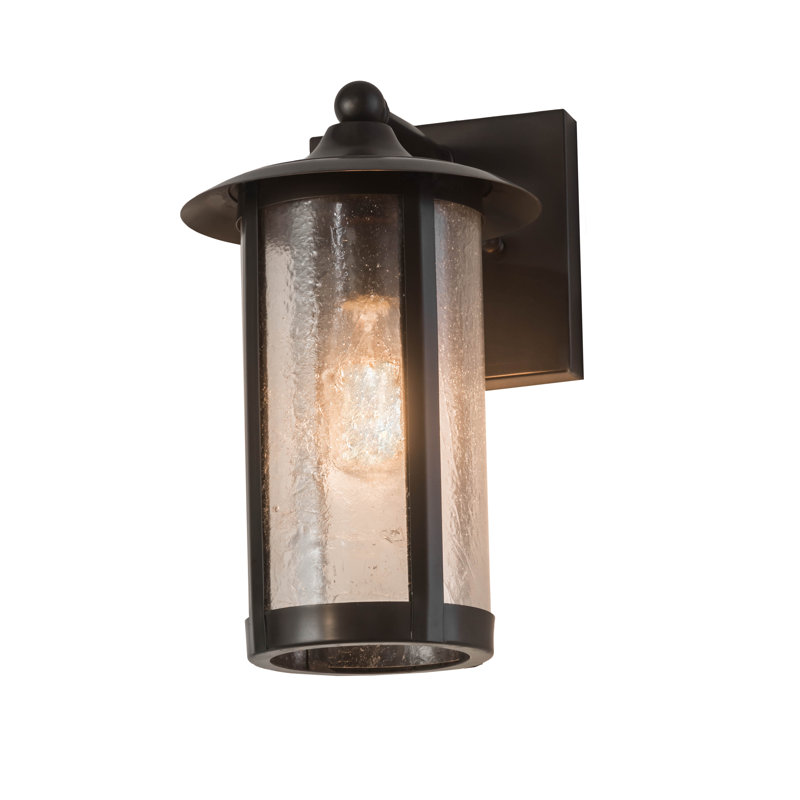 Fulton Prime 1 - Light Outdoor Wall Lantern, 13" H x 8" W x 10.25" D, Mahogany Bronze
