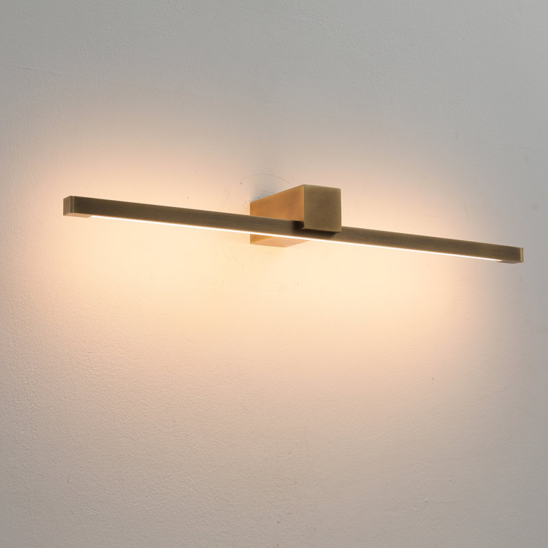 Brass Long Strip Vanity Light