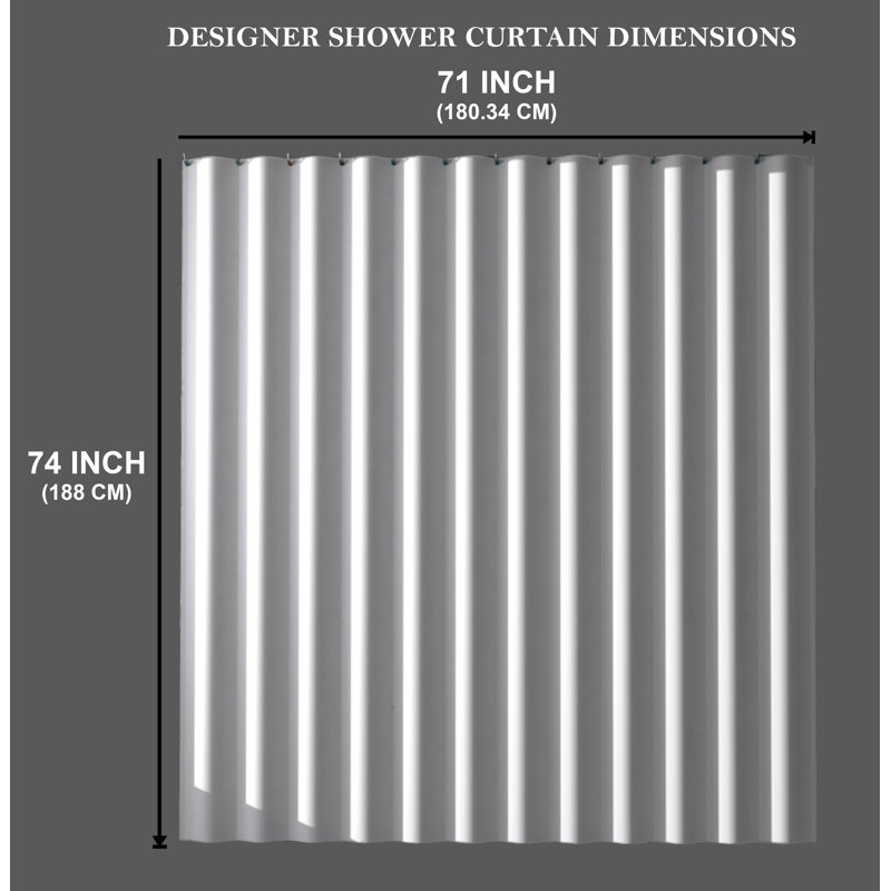 Rideau de douche à motif géométrique Joden par Staci Maxwell