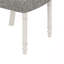 2 pièces de chaises d'appoint de salle à manger en gris blanc, largeur de siège de 19 po, gris vieilli et gris de 2, hauteur de dossier de 22 po, lin