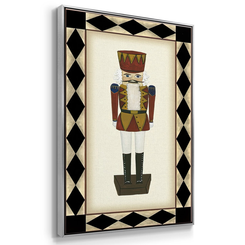 " Nutcracker ", Silver Floater Framed, 41" H x 27" W x 1.5" D