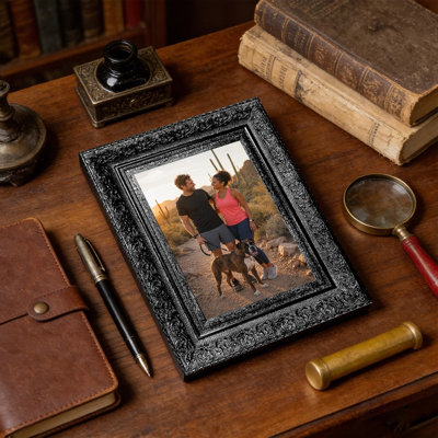 Cadre photo mural 8 "x 10" noir 1pc pour décor de vestibule